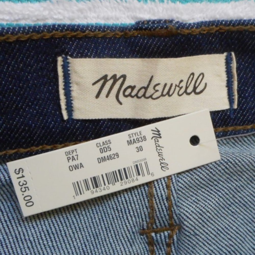 🌸SOLD🌸 New MADEWELL JEANS Size 30 Dark Mid Rise Skinny Denim - Picture 13 of 13